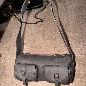 Fashion Nova Charcoal Shoulder Bag